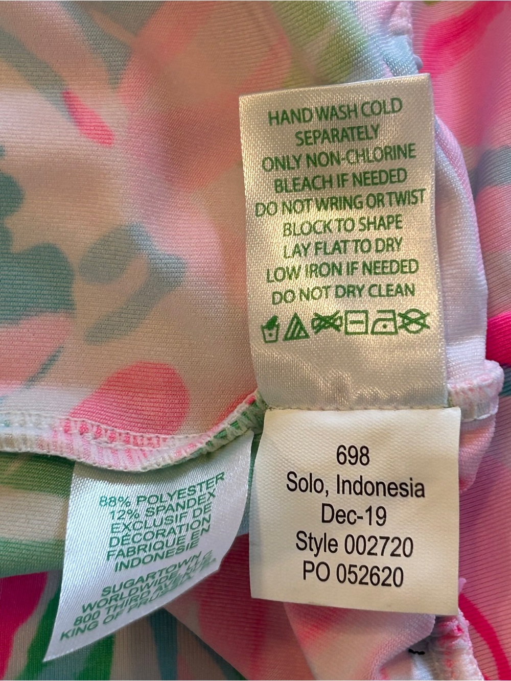 Lilly Pulitzer Pink & Green Floral Halter Camisole - Picture 10 of 10